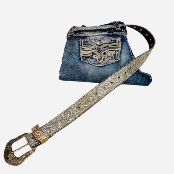 Rock Revival Fiery Red Skinny Jeans - Picture 11 of 15